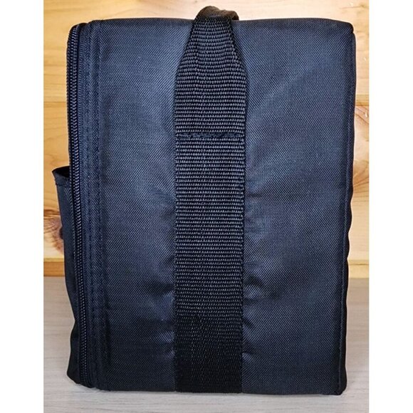 Vintage GEMINI 12 CD Carrying Case Black Nylon Strap Storage Logic 1993 Made USA - Picture 6 of 15